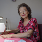 Kathy Jo's prized sewing machine had broken and she was unable to finish two quilts for her twin great-grandchildren. The Wish program paid for this repair, and Kathy Jo was able to complete these special quilts.