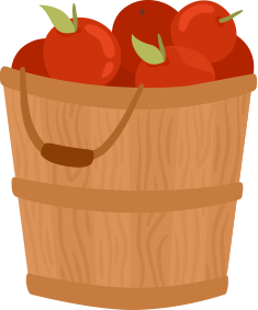 bucket of apples