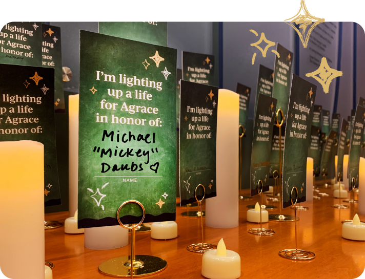 light up a life memorial display