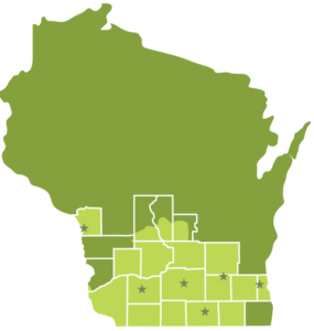 Agrace Service Area Map