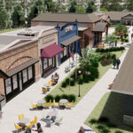 Birds eye view of Agrace Dementia Village main street